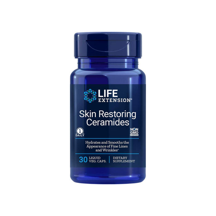life-extension-skin-restoring-ceramides-30-liquid-vegetarian-capsules - Supplements-Natural & Organic Vitamins-Essentials4me