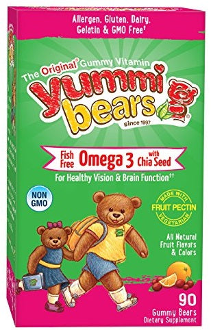 yummi-bears-fish-free-omega-3-with-chia-seed-90-gummy-bears - Supplements-Natural & Organic Vitamins-Essentials4me
