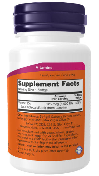 now-foods-vitamin-d-3-5-000-iu-120-softgels - Supplements-Natural & Organic Vitamins-Essentials4me